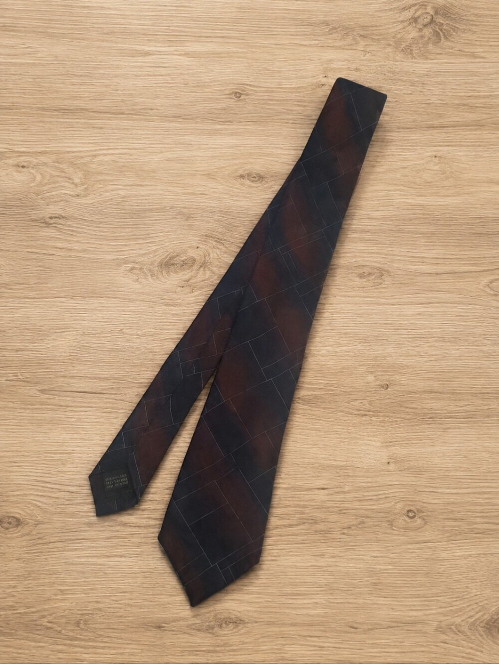 Calvin Klein diamond pattern silk tie
